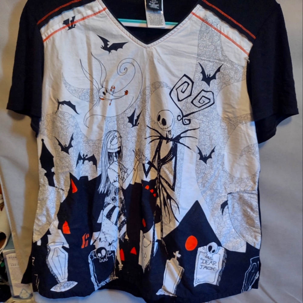 Scrub tops (Nightmare before Christmas)